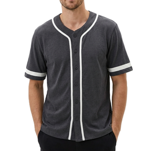 Camiseta de Béisbol Unisex de Estilo Nuevo y Alta Calidad, Cuello en V, Ligera, Transpirable, de Secado Rápido, 100% Poliéster, Ropa Deportiva - Product Image 2