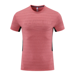 Camiseta Deportiva Personalizada de Alta Calidad, Secado Rápido, MOQ Bajo, para Hombre, Manga Corta, Malla Sólida, Uniforme Estilo USA, Hecha de Poliéster/Algodón - Product Image 4