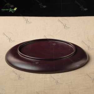 Plat de service en bambou personnalisé écologique léger naturel durable biodégradable assiette classique - Product Image 4