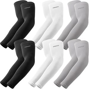 YONCC <b>Arm</b> <b>Sleeves</b> Solid Color UPF50+ <b>Compression</b> Cooling <b>Sleeve</b> for Men Cycling Running Training - Product Image 1