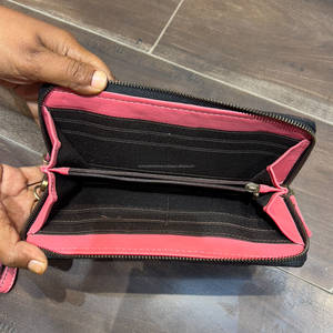 High Quality Wholesale Tooled Checkered Leather <b>Women</b> Clutches Luxury Credit <b>Card</b> Holder Genuine Zipper Type Mini <b>Purse</b> Wallet - Product Image 6