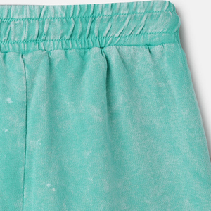 กางเกงขาสั้นผู้ชายแบบย้อมสีเอซิด รุ่นใหม่ล่าสุด ผ้าฝ้าย 100% เฟรนช์เทอร์รี่ฟลีซ ปรับแต่งได้ ทรงวินเทจสไตล์ไฮสตรีท สีซีดแบบซันเฟด - Product Image 5