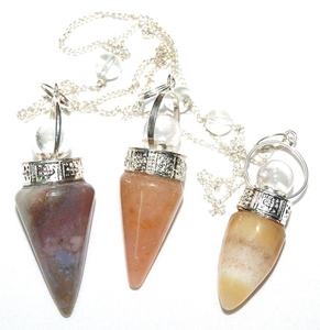 Colgante cuadrado redondo de árbol de la vida de siete chakras de colgantes de ágata - Product Image 3