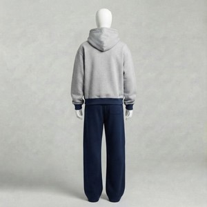 Conjunto de Sudadera con Capucha y Pantalones Deportivos 2 en 1 para Hombre, Diseño Moderno Estampado, Premium, Estilo Relajado, Algodón Grueso, Fabricación OEM ODM - Product Image 2