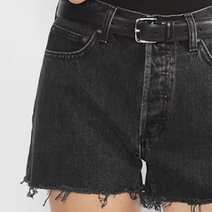Shorts de Mezclilla de Alto Rendimiento para Mujer, Tela Ligera y Duradera, Textura Suave, Estructura Transpirable, Diseño con Presillas Ajustables - Product Image 3
