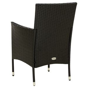 Set di 2 sedie da giardino nere e bianco crema - Product Image 5