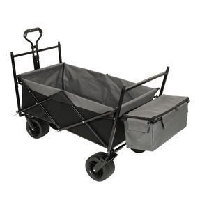 Lightweight 480Lbs Collapsible Wagon with Canopy 7\" All Terrain Wheels Large Capacity Foldable <b>Camping</b> Cart Stroller - Product Image 1