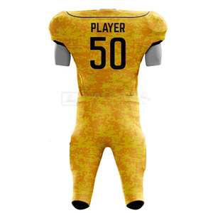 Panel de Malla Elástica Personalizado para Uniforme de Fútbol Americano, Diseño OEM, Nombre Impreso, Transpirable, Antibacterial, Cómodo, de Secado Rápido - Product Image 2