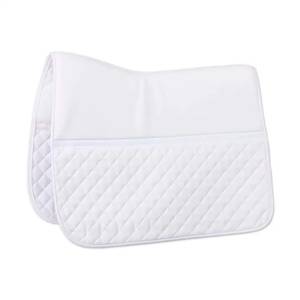 High-End Custom Dressage Saddle Pads Custom Suede Half Pads with Fur High Quality Horse Riding Equipment Bulk <b>Equestrian</b> Tack - Product Image 1