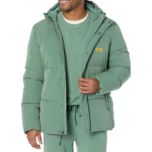 Chaqueta Acolchada con Capucha para Hombre, Material de Poliéster/Nailon, Impermeable y Ecológica, Ropa de Invierno con Logotipo Frontal - Product Image 4