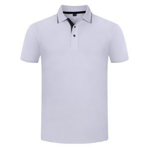 2024 nueva camiseta Polo de moda para hombre de manga corta de Color sólido 100% algodón Casual al por mayor calidad orientada a la exportación logotipo personalizado - Product Image 2
