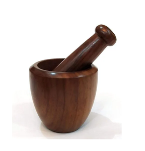 Wood Mortar And Pestle New Model Kitchen <b>Herb</b> Spice Tools for Garlic <b>Grinder</b> Mixing Mortar & Pestle New Model Kitchen Use - Product Image 1