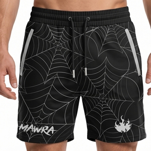 Shorts de course en jersey de coton personnalisés Mawra Premium, design minimaliste, style streetwear, pour la gym, le fitness et l'entraînement, pour hommes adultes. - Product Image 1