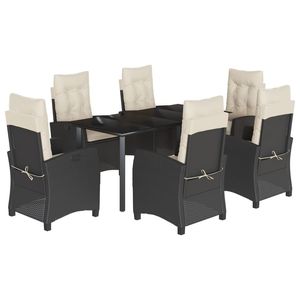 Ensemble de salle à manger de patio avec dossier multi-positions, ensemble de jardin rectangulaire - Product Image 2
