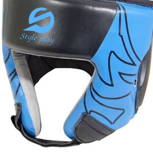 Protège-tête de boxe professionnel léger en cuir PU, durable, avec fermeture auto-agrippante réglable, respectueux de l'environnement - Product Image 3