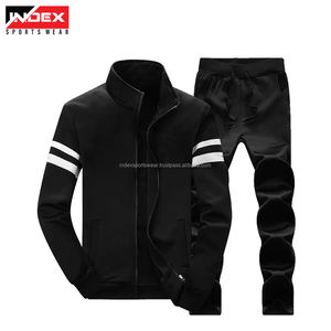 Custom Blank Zip up Plain Pullover Hoodie Joggers Pantalones de chándal holgados y Sudadera con capucha Set Jogging Trajes Sweatsuit Chándales para hombres - Product Image 3