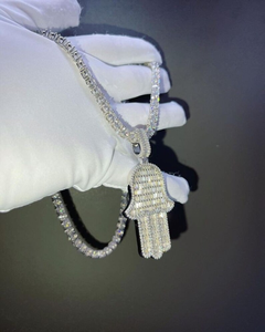 Personaliza tu Cadena Cubana en Oro Rosa de 14k con Diamantes VVS, Diseño Hip Hop de Última Tendencia para Bodas y Regalos - Product Image 3