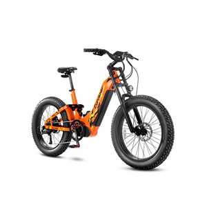 Vélo de montagne électrique tout-terrain Trax 24 Step-through avec suspension à ressort à huile, cadre en aluminium 6061, Shimano 9 vitesses interne - Product Image 1