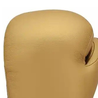 Gants de boxe en cuir PU doré, à doigts entiers, avec fermeture auto-agrippante, unisexe, équipement d'entraînement de kick-boxing, logo personnalisé