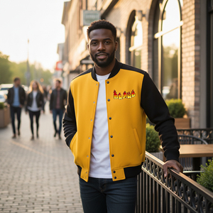 Hot Sale Wholesale Custom Men's Varsity Jackets High Quality Canvas Waterproof Hooded with Custom Logo Men Varsity Jacket - Product Image 4