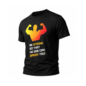 T-shirt de sport pour homme, extensible, respirant, séchage rapide, vêtements de fitness, logo personnalisé, vente en gros de vêtements de fitness - Product Image 6