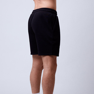 Pantalones Cortos de Algodón Grueso de Moda Urbana para Hombre, Pantalones Cortos Deportivos Lisos de Pierna Ancha Personalizados para Hombre - Product Image 3