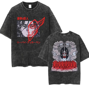 Camiseta Oversize de Streetwear OEM con Estampado Gráfico de Pez Japonés en la Espalda, Tejido de Algodón Transpirable, Proveedor de Logotipos Personalizados - Product Image 2