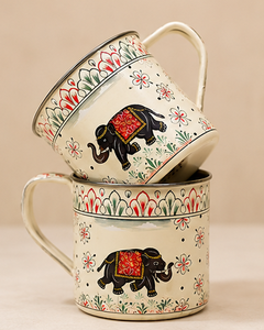 Taza Moscow Mule de Cobre con Recubrimiento en Polvo Verde Menta Premium, Regalo de Lujo con Diseño de Herencia India, Jarra de Cerveza de Metal Sólido Resistente - Product Image 4