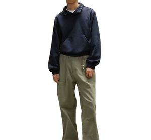 Sweat à capuche décontracté pour homme, personnalisé, 260g, 100% coton molletonné, respirant, brodé, coupe classique, couleur unie, masqué - Product Image 2