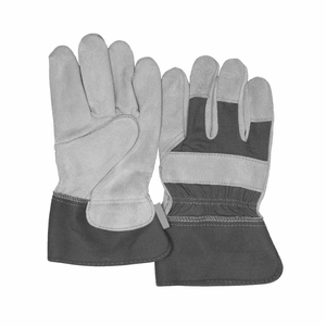 Gants de travail en cuir de vachette de qualité supérieure, résistants à l'abrasion, pour travaux lourds, sécurité industrielle, gants de travail canadiens pour grimpeurs - Product Image 3