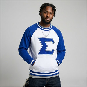 Sweat à capuche en molleton blanc uni brodé Phi Beta Sigma pour homme, respirant, streetwear d'hiver - Product Image 2