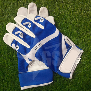 Unique Design Softball Baseball Gloves Blue White Color Durable High Performance Team Players <b>Grip</b> Protection Baseball Gloves - Product Image 3