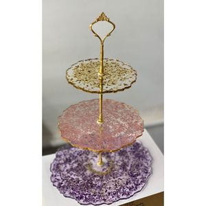 Support à gâteau en résine artisanal de qualité supérieure pour la vaisselle de fête et les décorations pour offrir en cadeau - Product Image 1