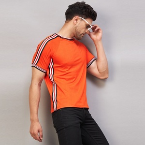 Precio al por mayor 100% algodón camisetas de los hombres de alta calidad Slim Fit cuello redondo con logotipo personalizado en blanco camisetas de los hombres de tela de punto - Product Image 3