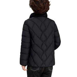 Chaqueta de Invierno para Mujer, Estilo Simple, Gruesa, con Cuello Alto, Color Sólido, Relleno de Poliéster - Product Image 2