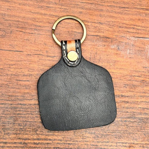 Nouvel arrivage de porte-clés en cuir repoussé à la main porte-clés en cuir de fourrure de vachette porte-clés élégant porte-clés Offre Spéciale - Product Image 6