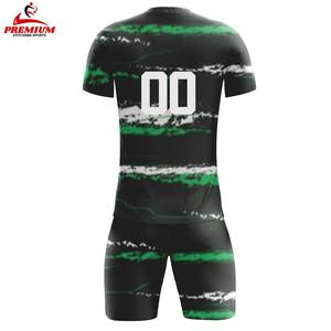 Qualité supérieure, manches courtes, respirant, été, uniforme de football personnalisé de haute qualité, 100% polyester, protection UV, antibactérien - Product Image 4