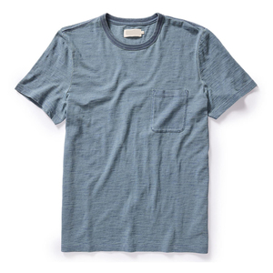 T-shirt en jersey de coton pour homme, manches courtes, avec poche, été, écologique, col rond - Product Image 1