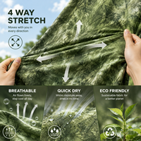 Tela Anti-UV de Poliéster Reciclado y Spandex para Trajes de Baño, Elástica en 4 Direcciones, Transpirable, de Secado Rápido, Ecológica, Digital, para Niños