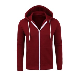 Sweat à capuche épais pour homme 100 % coton, brodé sur mesure, style streetwear, avec doublure polaire pour l'hiver, pull thermique - Product Image 1