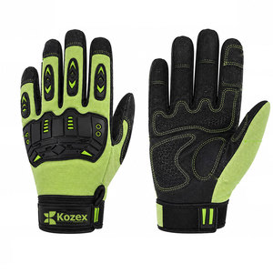 Gants de mécanicien en cuir professionnels pour travaux de garage, entretien d'équipements, légers, écologiques, compatibles écran tactile, doux et confortables - Product Image 1