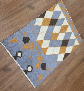 Alfombra de Lana Marroquí de Lujo Anudada a Mano, Alfombra Moderna y Suave para Piso - Product Image 4