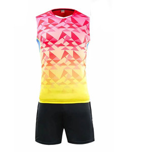 Volleyball Set Uniforms Sleeveless Shirts Shorts Men Women <b>Badminton</b> Shirt Tennis Jerseys Team Training Moisture-Wicking - Product Image 5