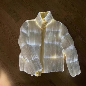 Chaqueta de Plumón con Cierre y Luces LED para Hombre, Impermeable, Informal, de Invierno - Product Image 1