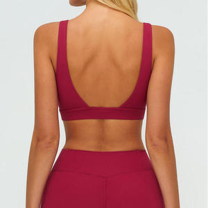 Soutien-gorge de sport moulé à maintien élevé, couleur personnalisée, avec logo frontal, pour femme, grandes tailles, idéal yoga, pour le Pakistan - Product Image 3
