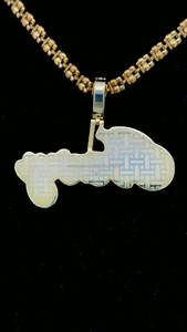 Bijoux Hip Hop de luxe plaqué or pendentif lettre glacé pour chaîne à maillons cubains pendentif lettre en diamant fantaisie en argent 925 - Product Image 6