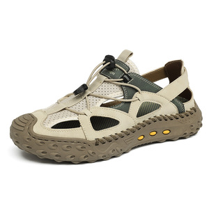 Sandales <span class=keywords><strong>de</strong></span> plage pour hommes les plus vendues, chaussures <span class=keywords><strong>de</strong></span> sport décontractées d'extérieur, sandales à bout fermé, grandes tailles, semelle épaisse en caoutchouc - Product Image 5