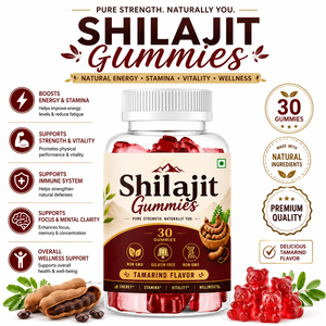 Shilajit Gummies ที่มีกรดฟูลวิคและแร่ธาตุติดตามกากธรรมชาติสำหรับรองรับพลังงานความมีชีวิตชีวาและประสิทธิภาพ - Product Image 2