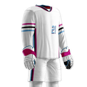 Uniforme de hockey sobre hielo unisex, conjunto de jersey y pantalones duraderos para equipo, ideal para práctica, entrenamiento y juegos. - Product Image 5