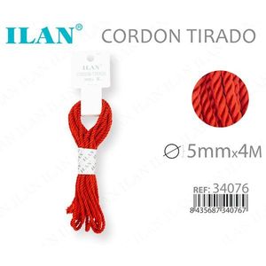 Cordón Rojo Ilan de 5mmx4M para Manualidades - Product Image 1